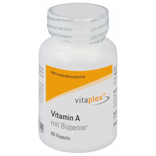 Vitamin A mit Bioperine™  90 veg. Kapseln vitaplex