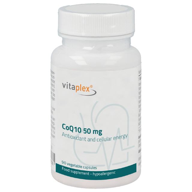 CoQ10 50 mg 90 veg. Kapseln vitaplex / oxidierte Form (Ubiquinon)