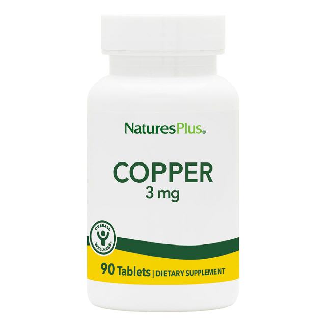 Kupfer (Copper) 3 mg 90 Tabletten Natures Plus