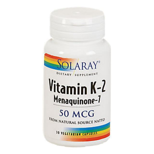 Vitamin K2 (MK-7)  50 µg  30 veg. Kapseln SOLARAY