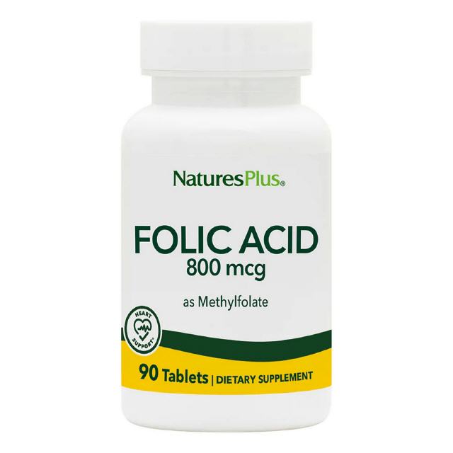 Folic Acid Hearts  90 Tabletten Natures Plus