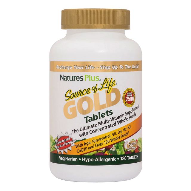 Source of Life® GOLD  180 Tabletten  Natures Plus