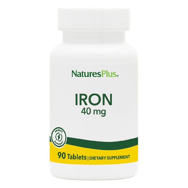 Eisen (Iron) 40 mg 90 Tabletten Natures Plus