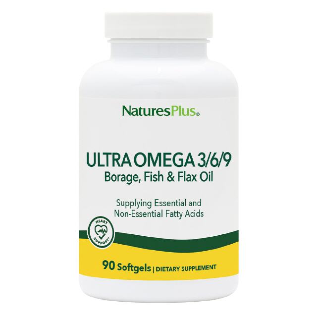 Ultra Omega 3/6/9 1200 mg 90 Softg.  Natures Plus