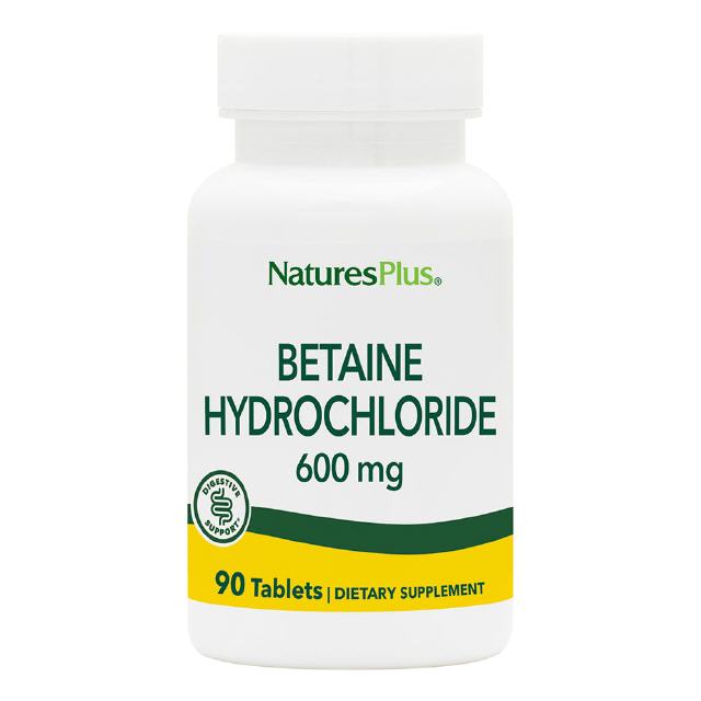 Betain Hydrochlorid 600 mg 90 Tabl. Natures Plus