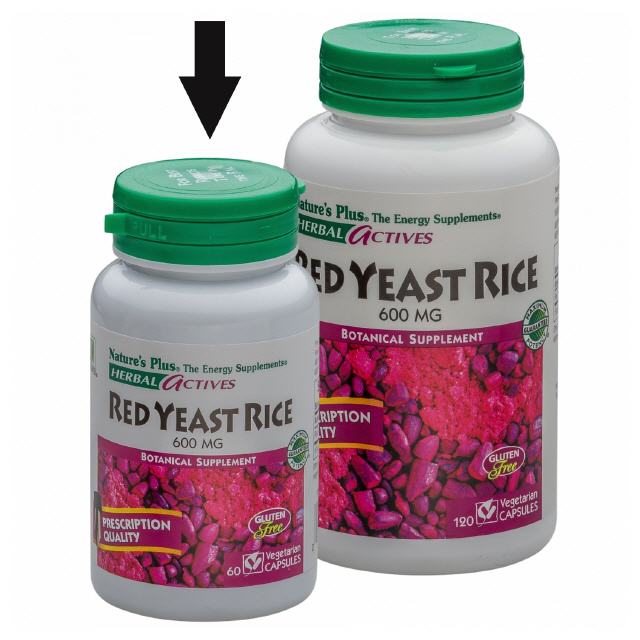 Red Yeast Rice 600 mg  60 veg. Kaps.  Natures Plus