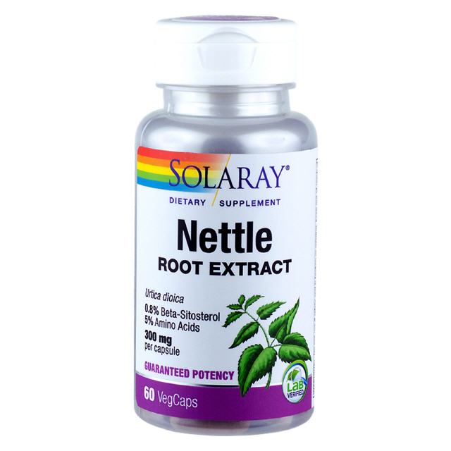 Nettle Root Extract 300 mg  60 veg. Kaps. SOLARAY