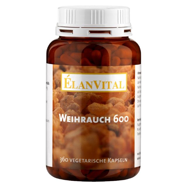 Weihrauch  600 mg  360 veg. Kapseln   ÉlanVital
